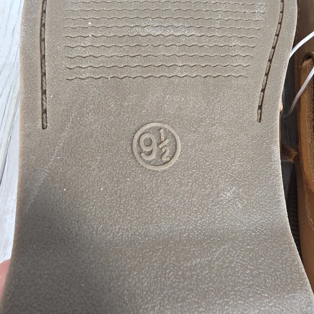 Goodfellow & Co Mens Tan Boat Shoes Size 9.5 Classic Nautical Loafers NWT